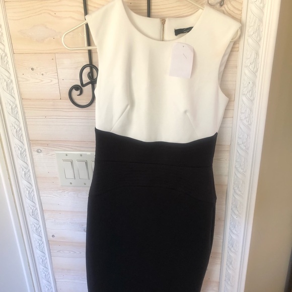 Amanda & Chelsea black and white sleeveless dress - Picture 1 of 6